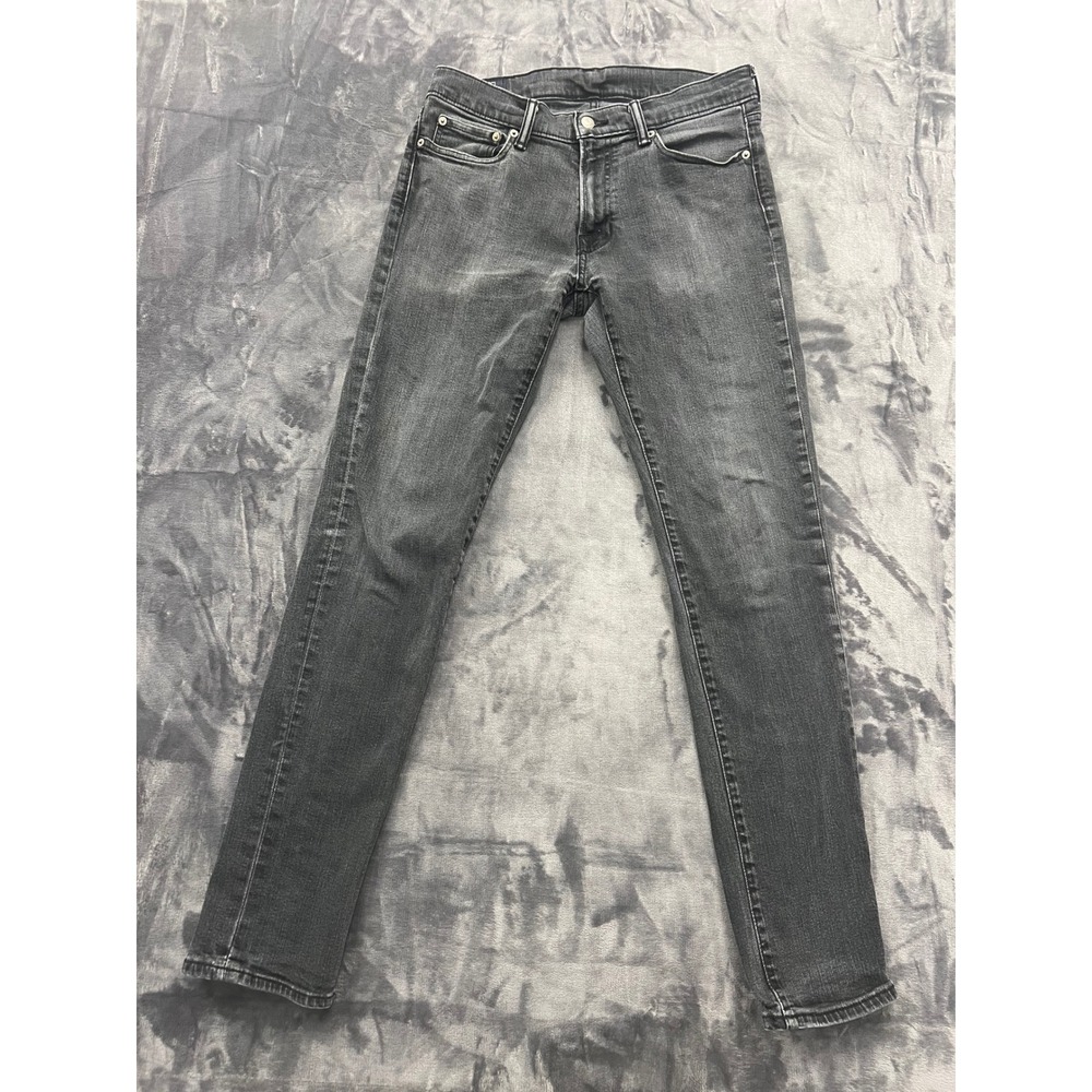 Abercrombie & Fitch Langdon Skinny Jeans Mens 32x34 Black Stretch Denim Pants